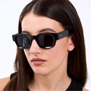 New In Box MELLER GAMAL ALL BLACK Sunglasses